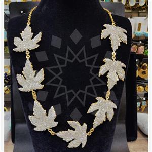 Fashion Tree and Leaf Statement Necklace