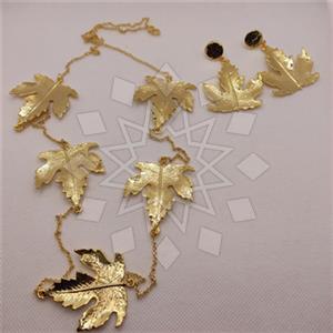 Fashion Turkish Zamak  Earrings Necklace Sets