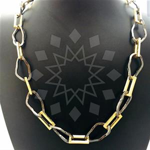 Fashion Turkish Zamak  Metal and Chain Necklace