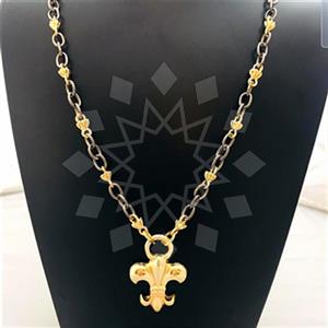 Fashion Turkish Zamak  Metal and Chain Necklace