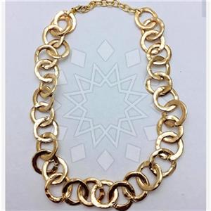 Fashion Turkish Zamak  Metal and Chain Necklace