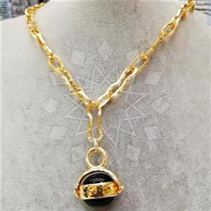 Fashion Turkish Zamak  Metal and Chain Necklace