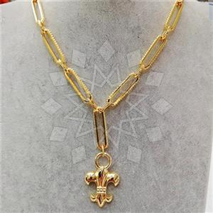 Fashion Turkish Zamak  Metal and Chain Necklace