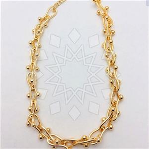 Fashion Turkish Zamak  Metal and Chain Necklace