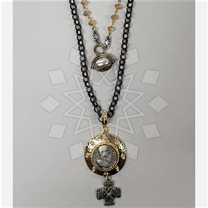 Fashion Turkish Zamak  Multi Strand Necklace