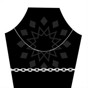 925 Sterling Silver Chain  Metal and Chain Necklace