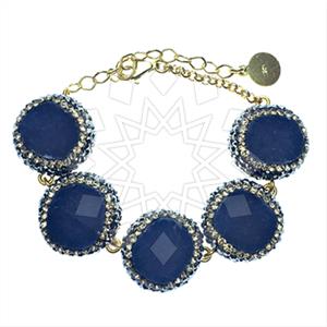 925 Sterling Silver Gem and Crystals Classic Bracelets