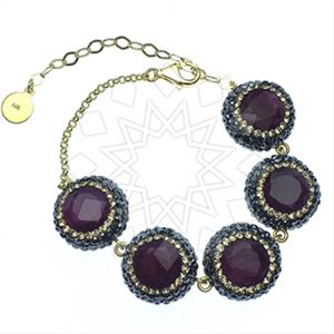 925 Sterling Silver Gem and Crystals Classic Bracelets