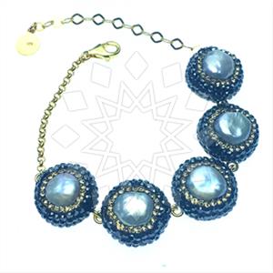 925 Sterling Silver Gem and Crystals Classic Bracelets