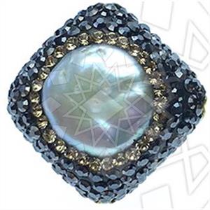 925 Sterling Silver Gem and Crystals Gemstone Rings