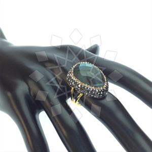 925 Sterling Silver Gem and Crystals Gemstone Rings