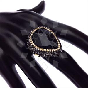 925 Sterling Silver Gem and Crystals Gemstone Rings