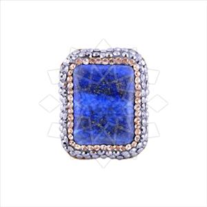 925 Sterling Silver Gem and Crystals Gemstone Rings