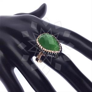 925 Sterling Silver Gem and Crystals Gemstone Rings