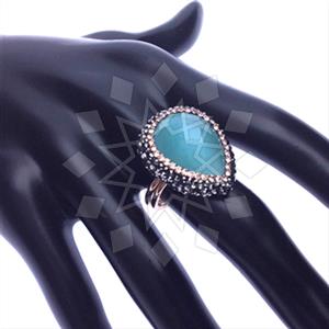 925 Sterling Silver Gem and Crystals Gemstone Rings