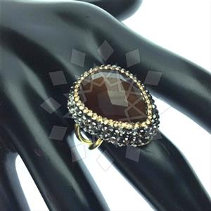 925 Sterling Silver Gem and Crystals Gemstone Rings