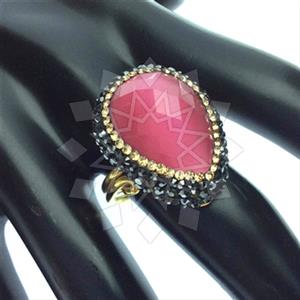 925 Sterling Silver Gem and Crystals Gemstone Rings