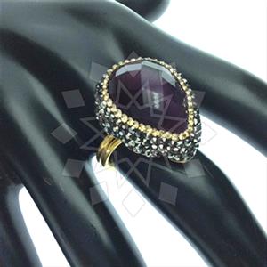 925 Sterling Silver Gem and Crystals Gemstone Rings