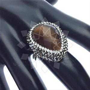 925 Sterling Silver Gem and Crystals Gemstone Rings