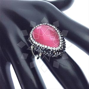 925 Sterling Silver Gem and Crystals Gemstone Rings