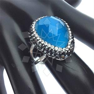 925 Sterling Silver Gem and Crystals Gemstone Rings
