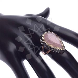 925 Sterling Silver Gem and Crystals Gemstone Rings