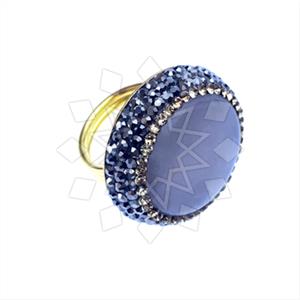 925 Sterling Silver Gem and Crystals Gemstone Rings