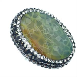 925 Sterling Silver Gem and Crystals Gemstone Rings