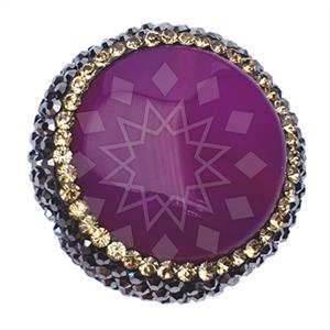 925 Sterling Silver Gem and Crystals Gemstone Rings