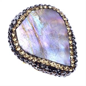 925 Sterling Silver Gem and Crystals Gemstone Rings