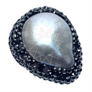 925 Sterling Silver Gem and Crystals Gemstone Rings