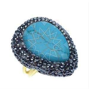 925 Sterling Silver Gem and Crystals Gemstone Rings