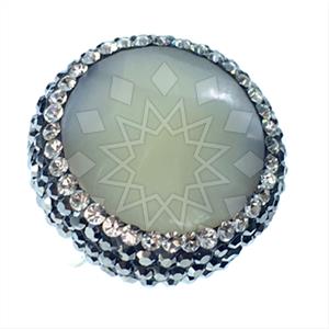 925 Sterling Silver Gem and Crystals Gemstone Rings