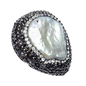 925 Sterling Silver Gem and Crystals Gemstone Rings