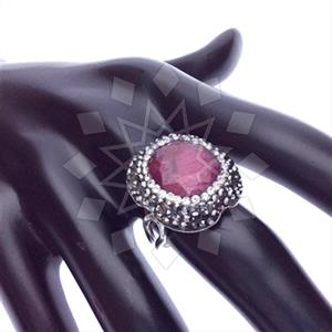 925 Sterling Silver Gem and Crystals Gemstone Rings