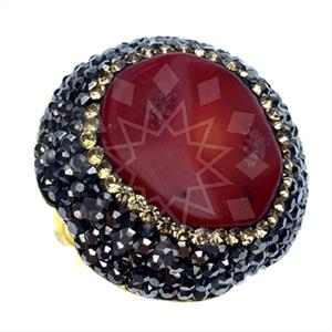 925 Sterling Silver Gem and Crystals Gemstone Rings