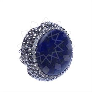 925 Sterling Silver Gem and Crystals Gemstone Rings