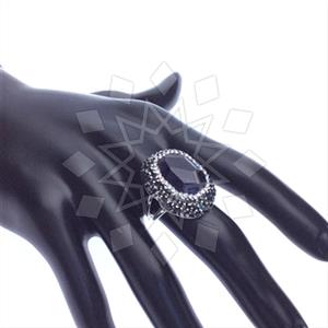 925 Sterling Silver Gem and Crystals Gemstone Rings