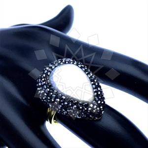 925 Sterling Silver Gem and Crystals Gemstone Rings