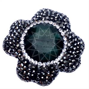 925 Sterling Silver Gem and Crystals Gemstone Rings