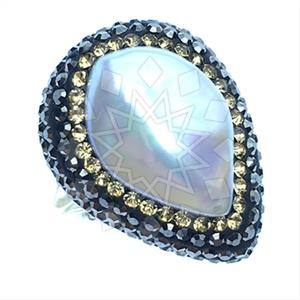 925 Sterling Silver Gem and Crystals Gemstone Rings