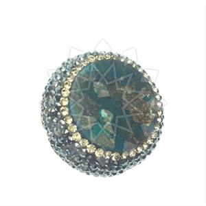 925 Sterling Silver Gem and Crystals Gemstone Rings