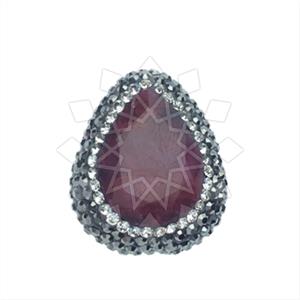 925 Sterling Silver Gem and Crystals Gemstone Rings