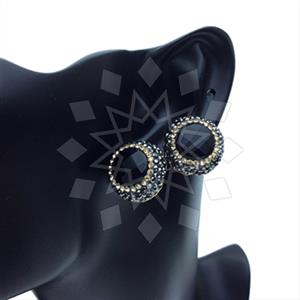 Fashion Gem and Crystals Stud Earrings