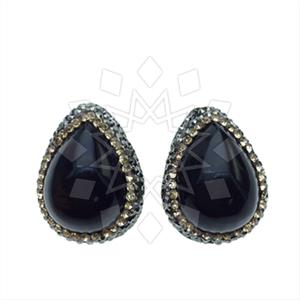 Fashion Gem and Crystals Stud Earrings