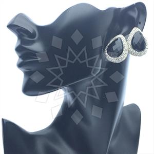 Fashion Gem and Crystals Stud Earrings