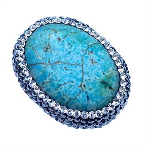 925 Sterling Silver Emoji Gemstone Rings