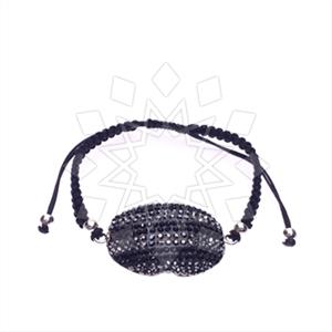 925 Sterling Silver Gem and Crystals Macrame String Bracelets