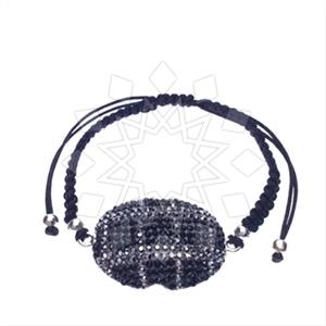 925 Sterling Silver Gem and Crystals Macrame String Bracelets