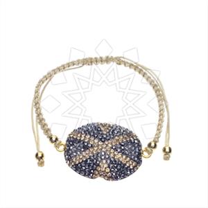 925 Sterling Silver Gem and Crystals Macrame String Bracelets